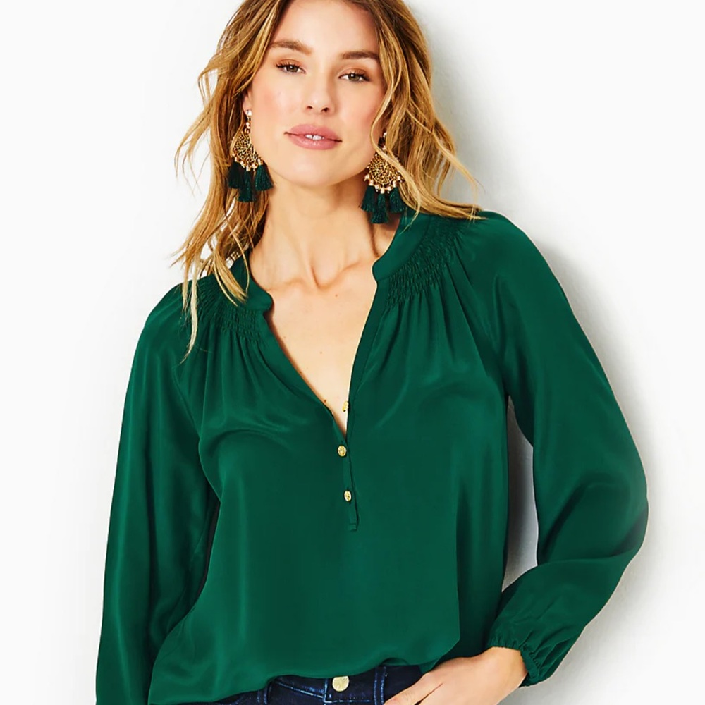 NWT lilly Pulitzer Elsa top evergreen xxl